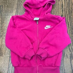 Nike Kids Fuchsia Zip-Up Hoodie